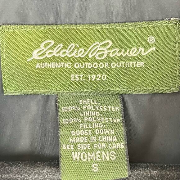 Eddie Bauer Womens Vest Goose Down Quilted Winter Black Small - Picture 7 of 9
